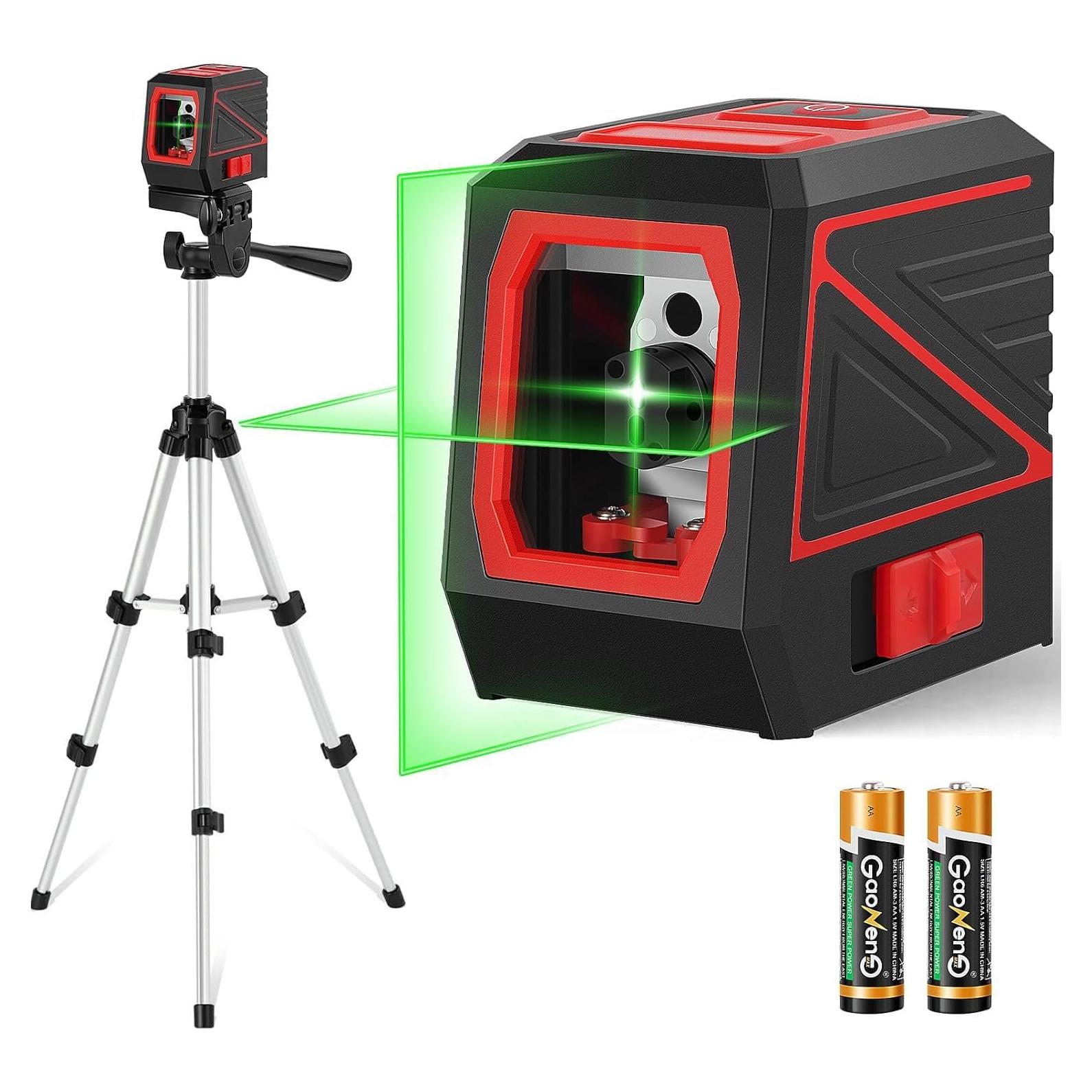 Nivel láser verde KOXOBET X6-B4 con trípode 30.48 m