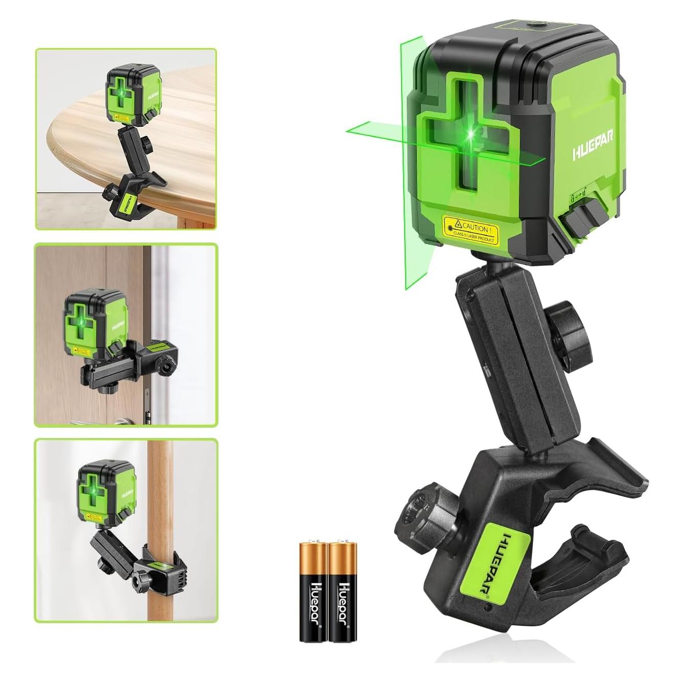 Nivel Láser Autonivelante Huepar GK011DGM Verde 30m