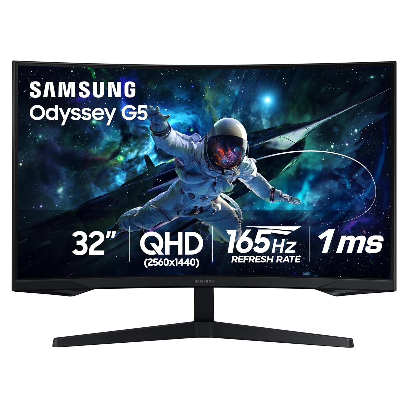 Monitor Curvo para Juegos Samsung Odyssey G55C 32" QHD 165Hz