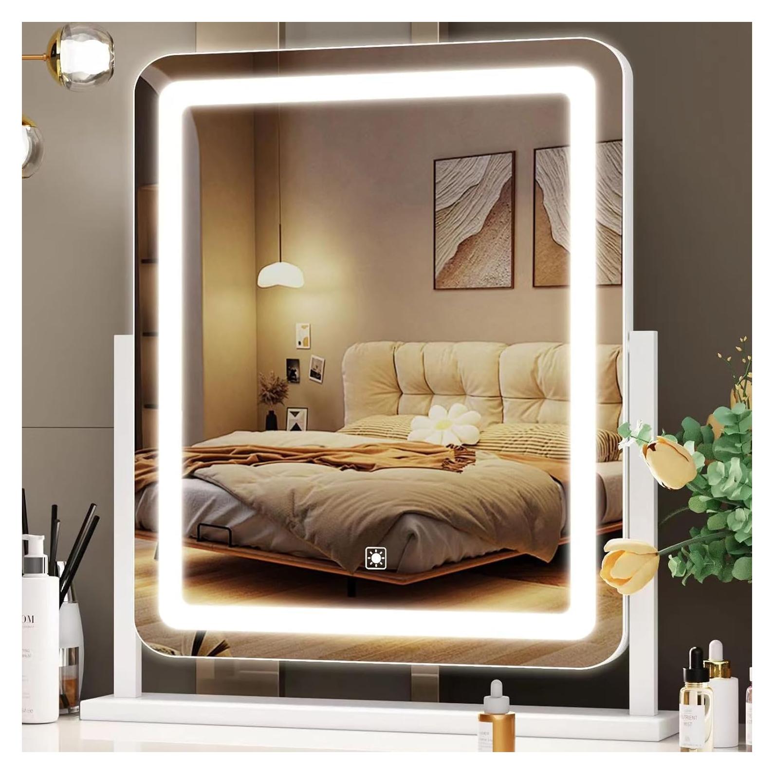 Espejo de Maquillaje Iluminado Gvnkvn 43.69x34.54 cm 5X