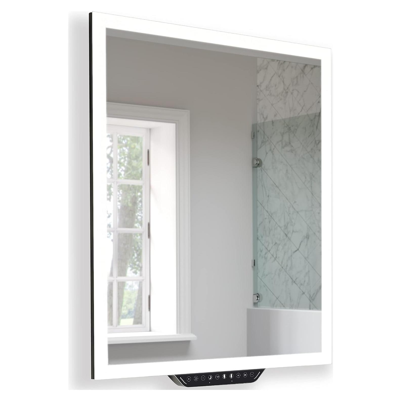 Espejo LED inteligente Homewerks 75x61 cm con Alexa y Bluetooth