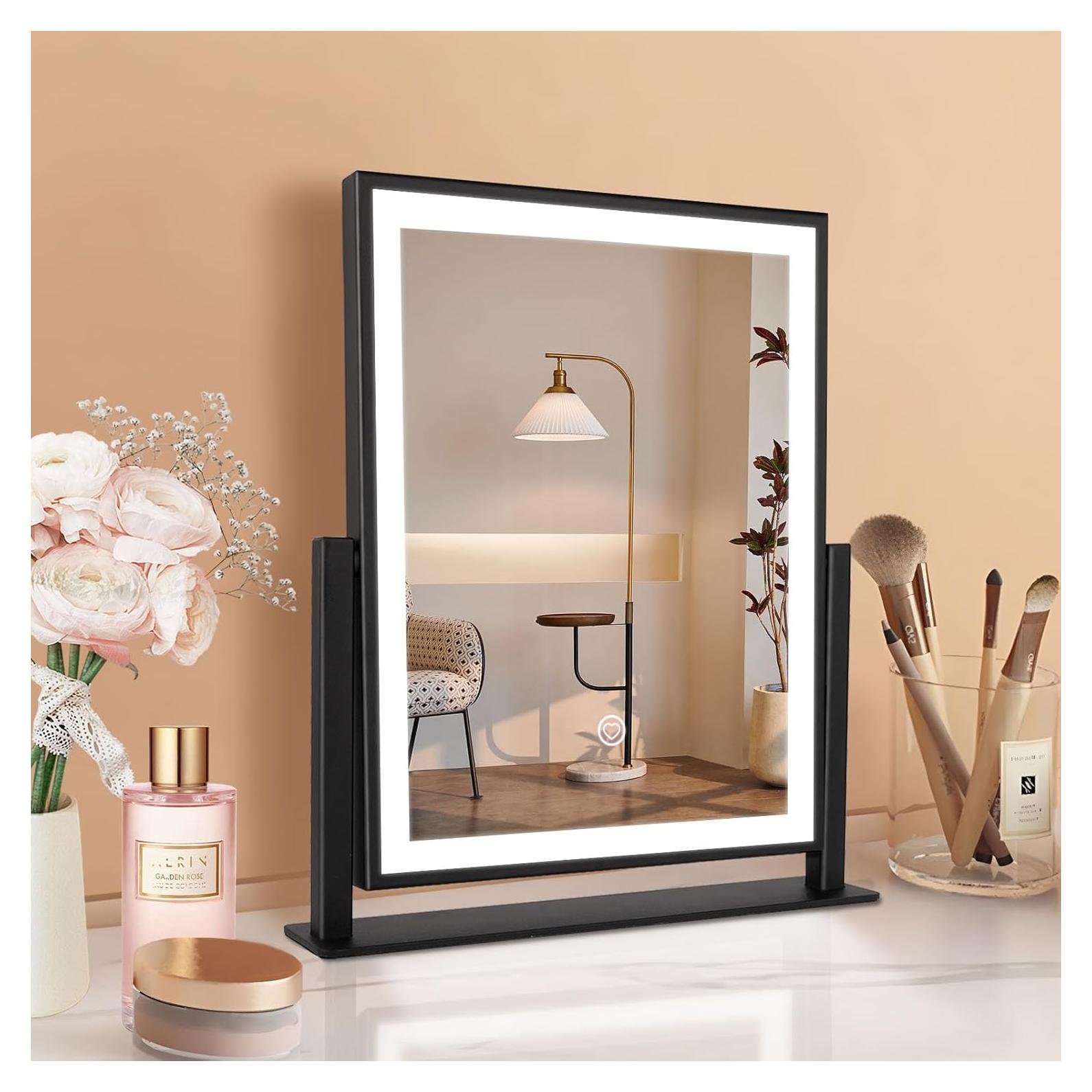 Espejo de Maquillaje Beelux Iluminado 30 cm Regulable