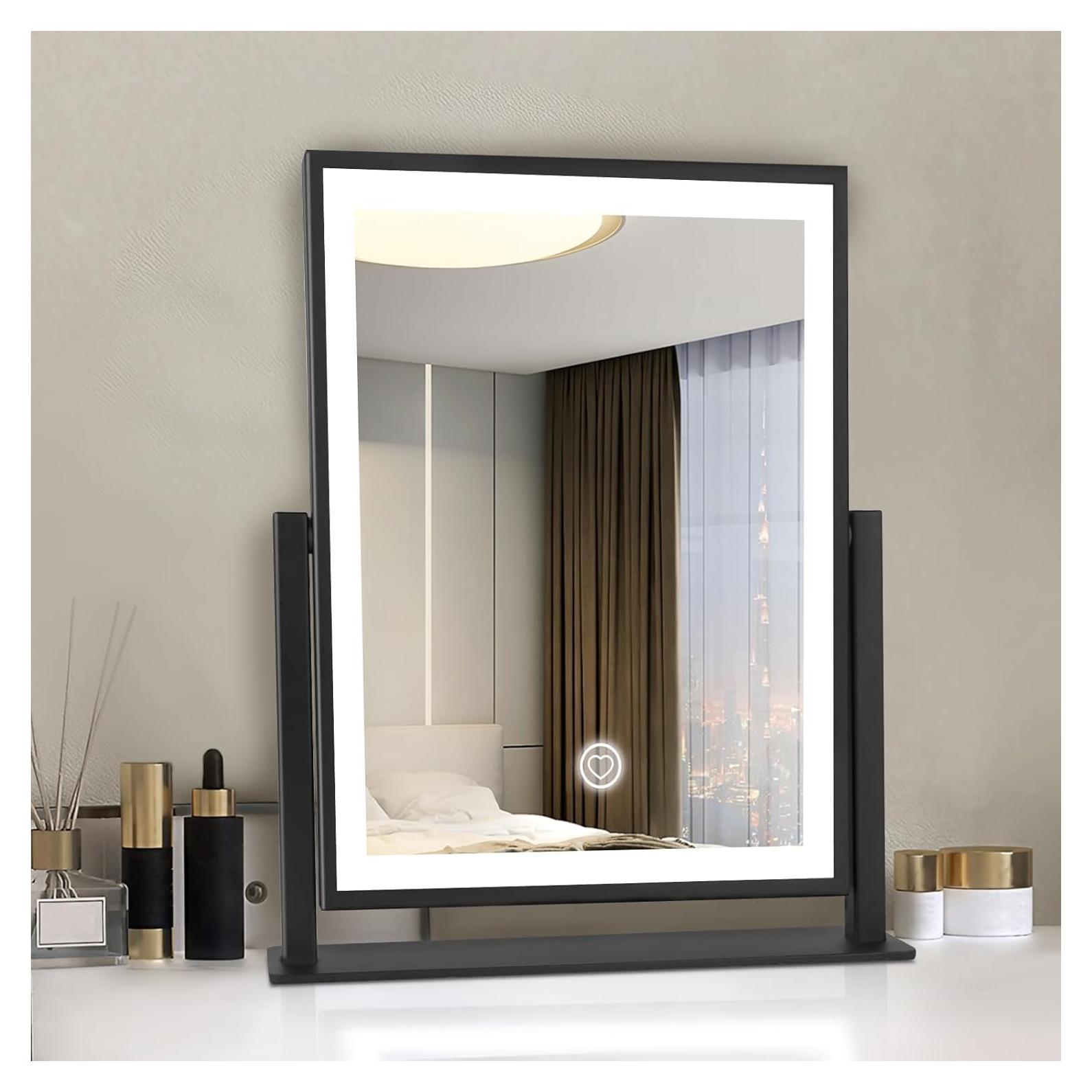 Espejo de Tocador Beelux LED 15.3" con Luz Táctil Regulable