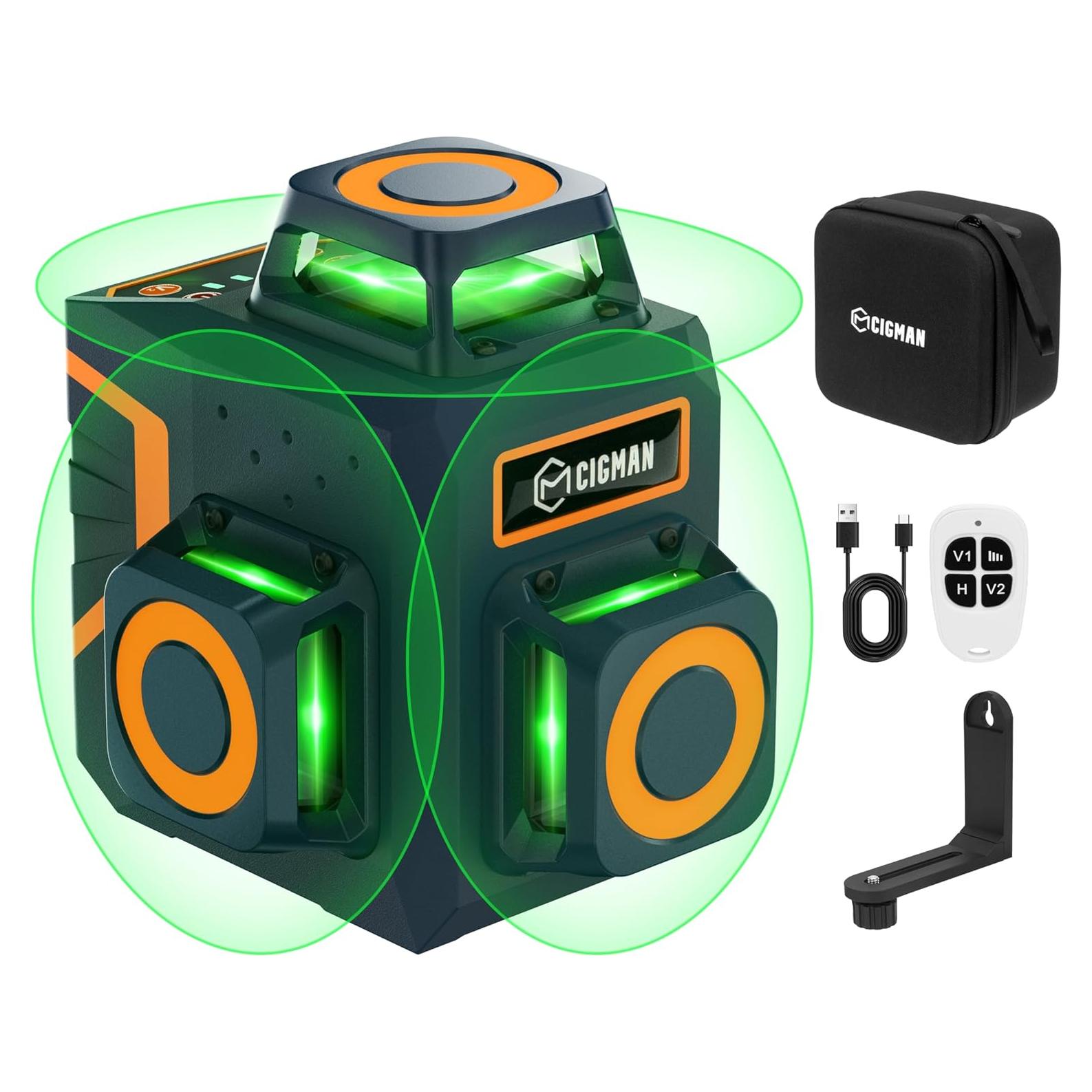 Nivel láser CIGMAN CM-701SE 3x360° Autonivelante 30m