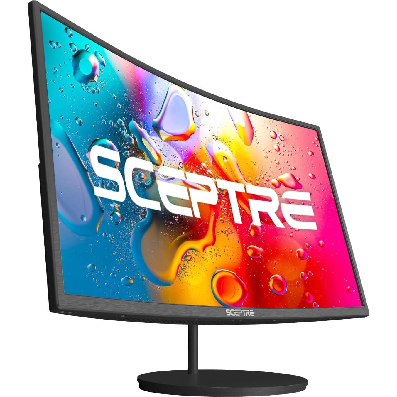 Monitor Curvo Sceptre 24" 1080p R1800 HDMI VGA Altavoces