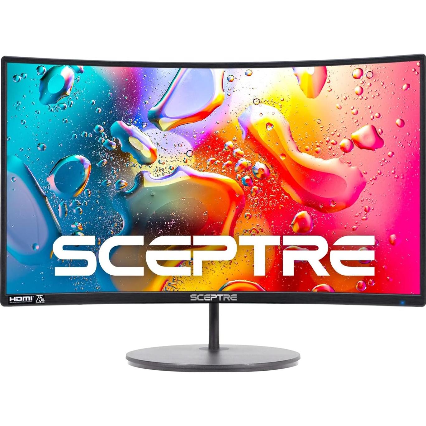 Monitor Curvo Sceptre 24" 1080p R1800 HDMI VGA Altavoces