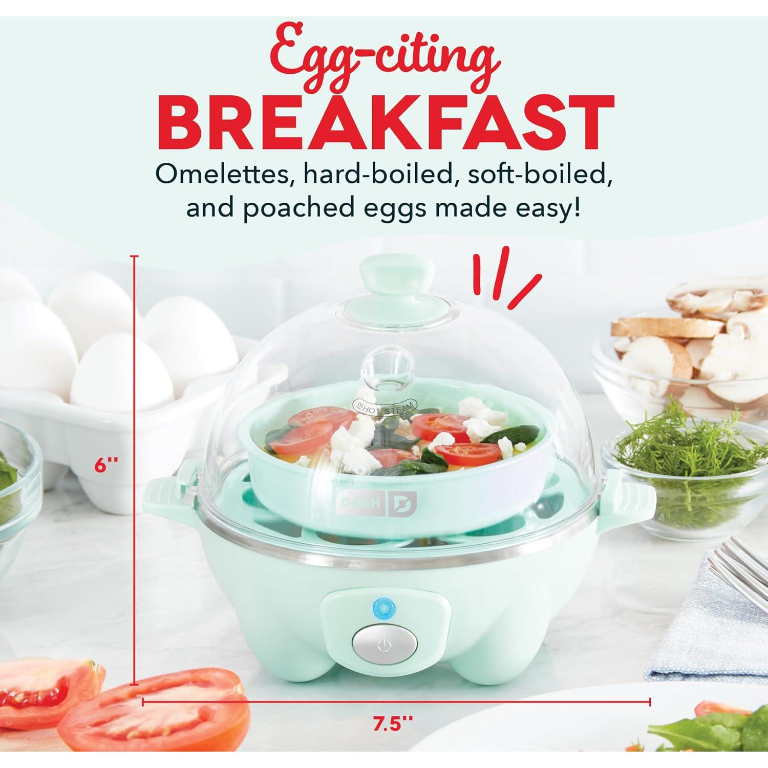 Cocinador de Huevos DASH DEC007AQ 7 Huevos Automático Aqua