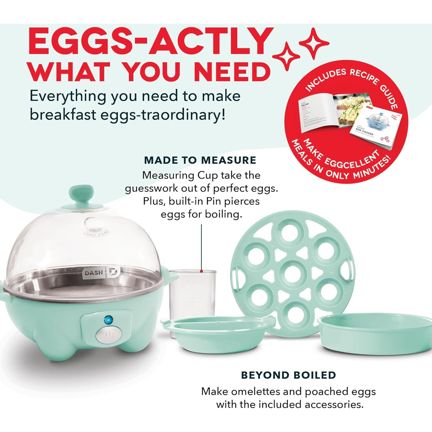 Cocinador de Huevos DASH DEC007AQ 7 Huevos Automático Aqua