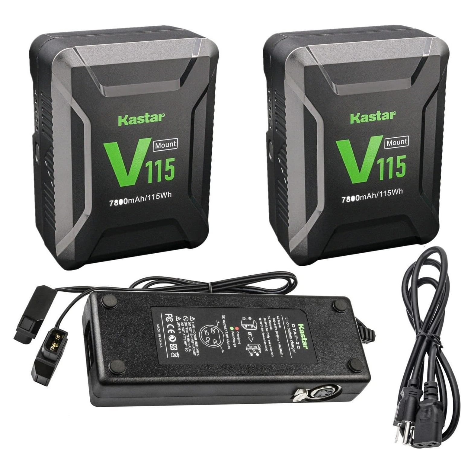 Kastar Cargador D-Tap Dual + 2 Baterías 7800mAh Li-ion