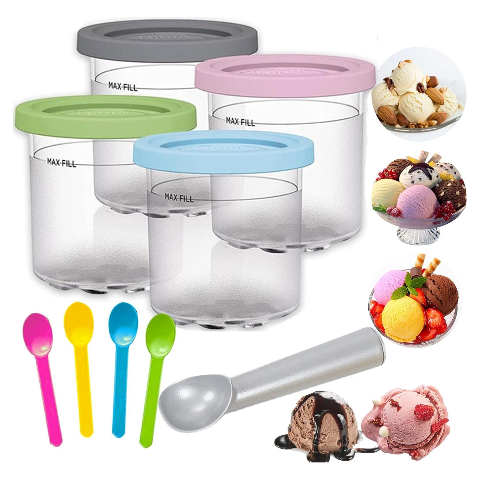 Paquete de 4 Recipientes Ninja 16oz para Helado NC300