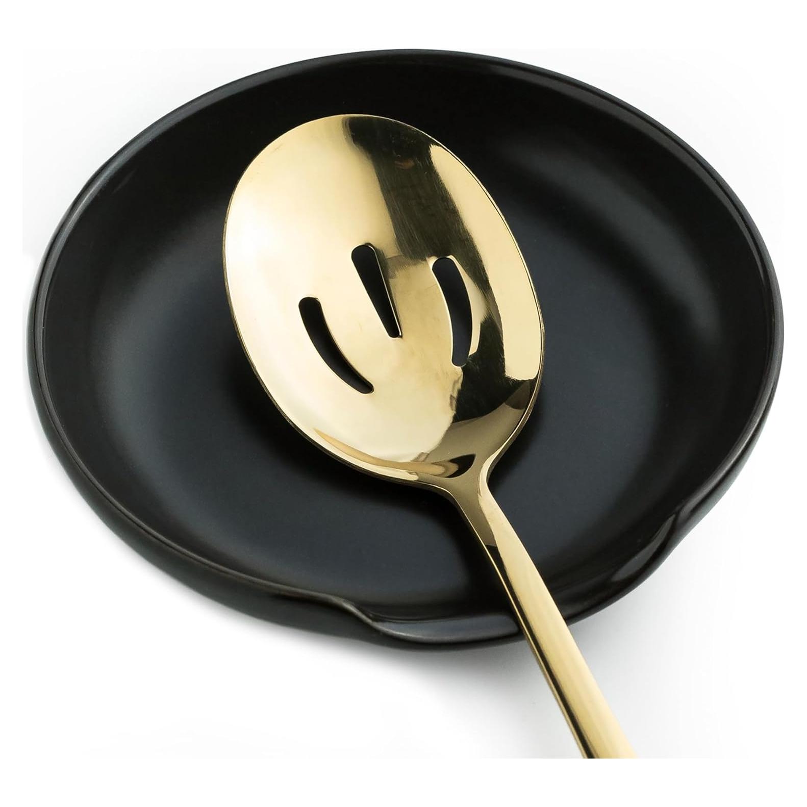 Soporte para Cucharas Cerámica LYEOBOH Negro Mate 12,7 cm