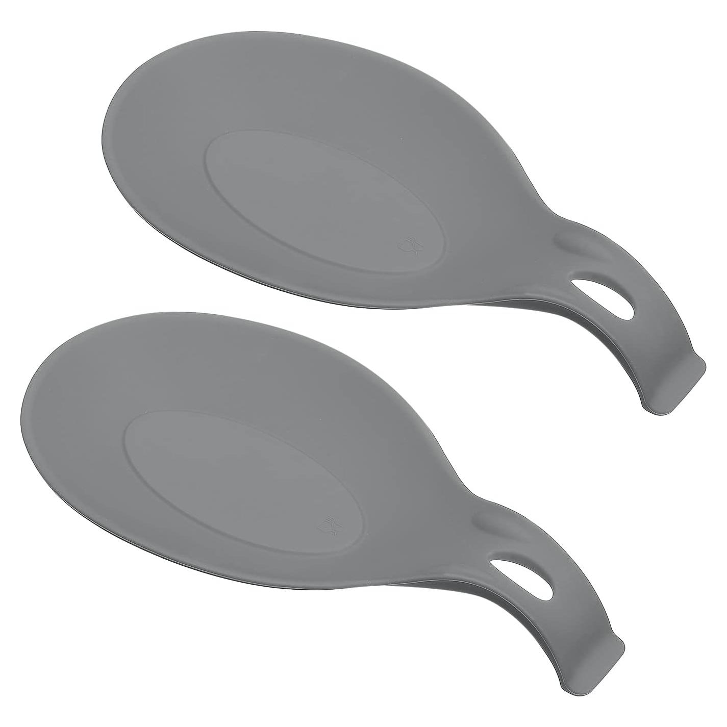 Soporte para Cucharas de Silicona uxcell Gris 2Pcs 235x120mm