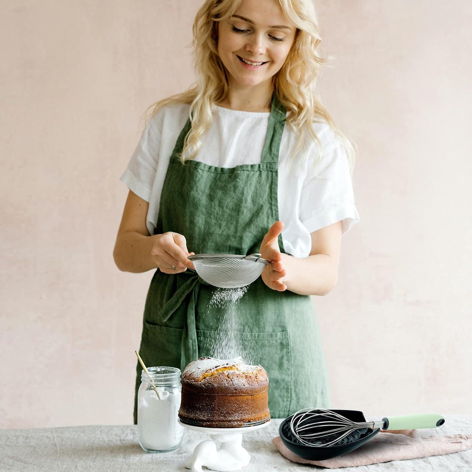 Soporte para cucharas Hasense cerámica negro 14.48x10.16 cm