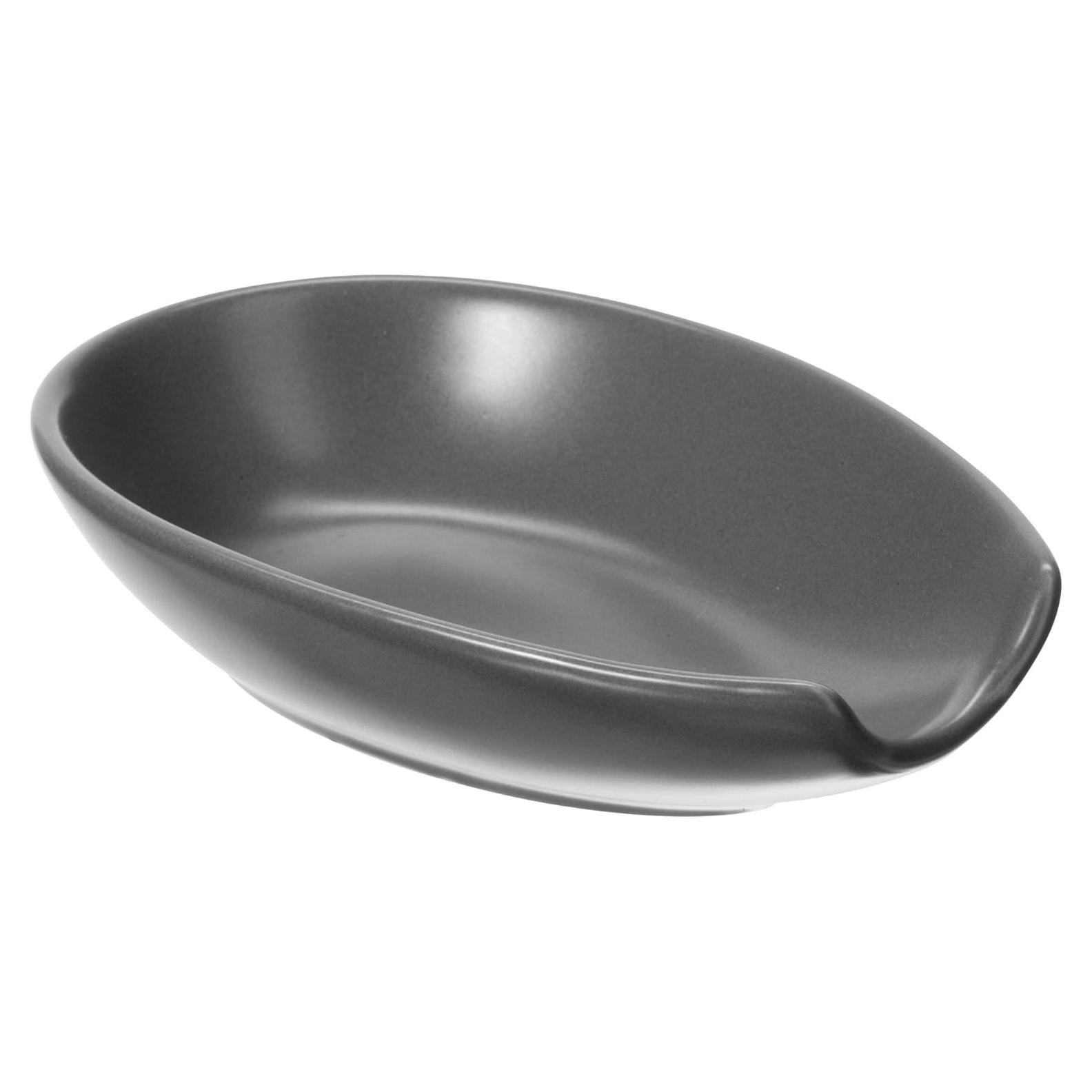 Soporte de Cuchara de Cerámica OGGI Gris 13,34x8,89cm