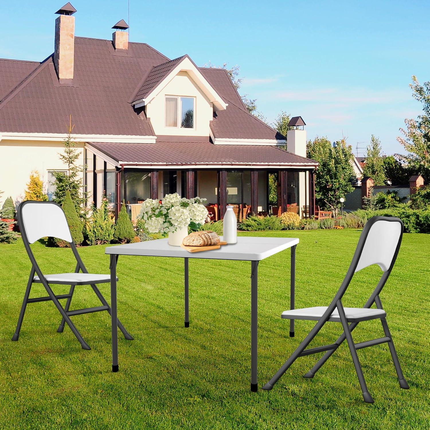 Mesa Plegable Kasunpul YX01-087W Blanca 86,36 cm