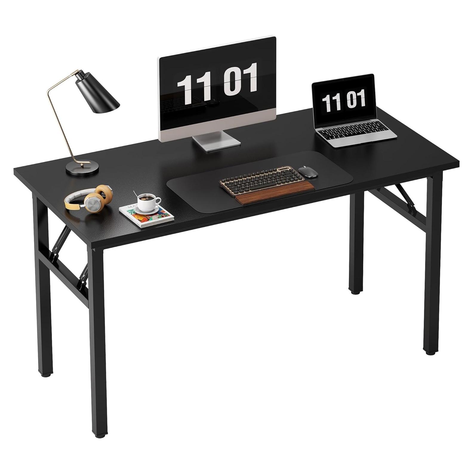 Escritorio Plegable Necesita 47" Negro Estación de Trabajo