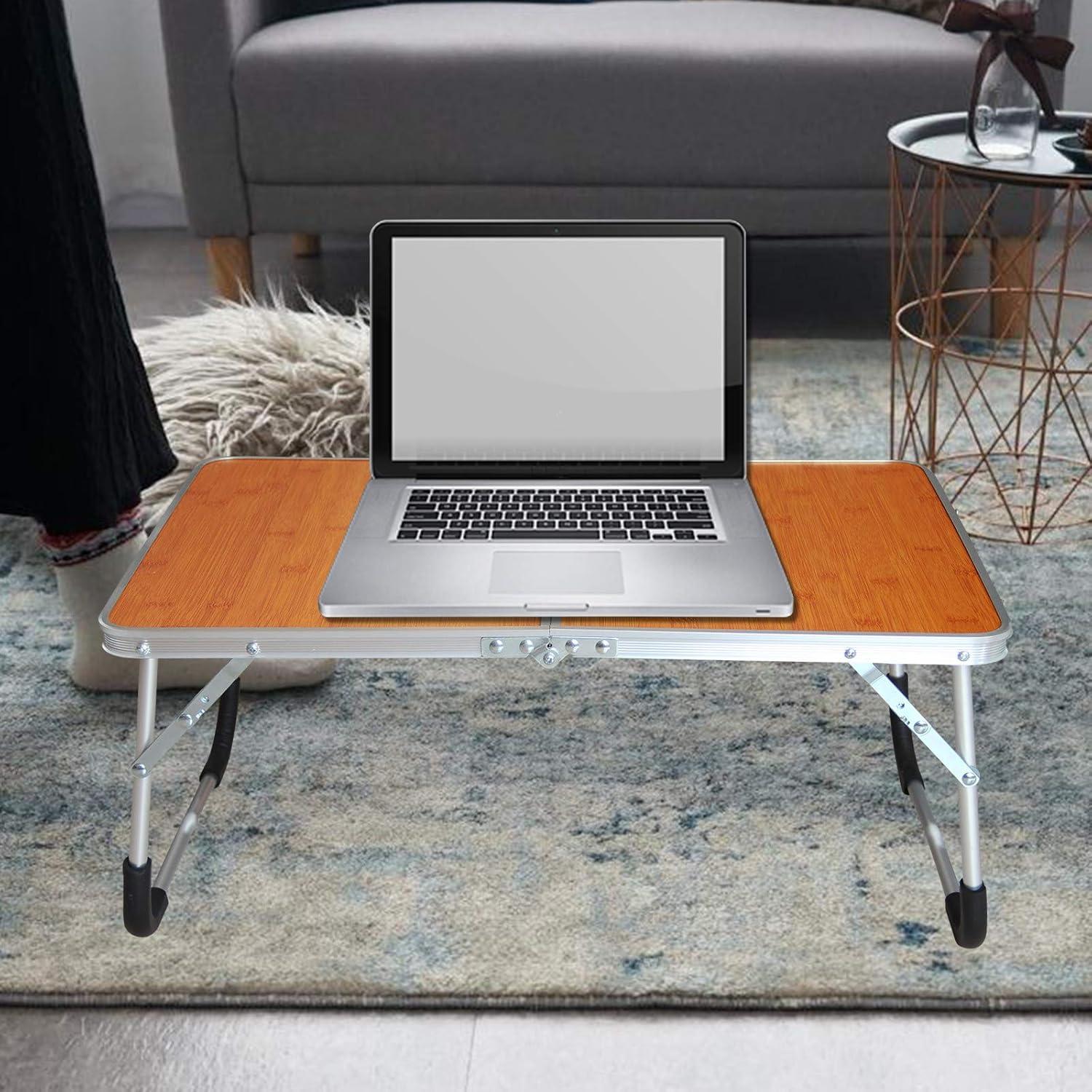 Mesa Plegable para Laptop Jucaifu 62x42 cm con Almacenamiento