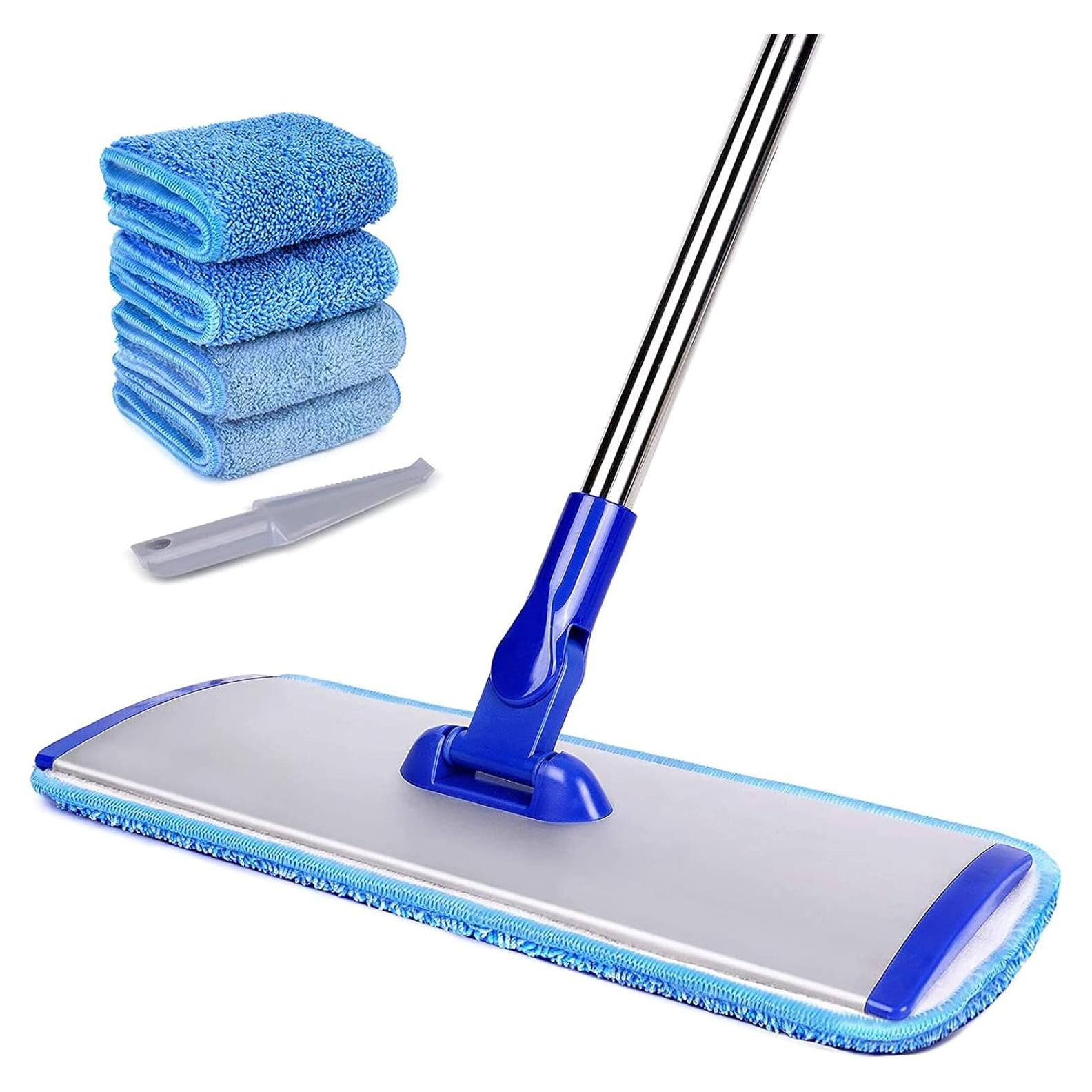 Mopa de Microfibra Profesional Bryquelin 45,72 cm con Mango Acero