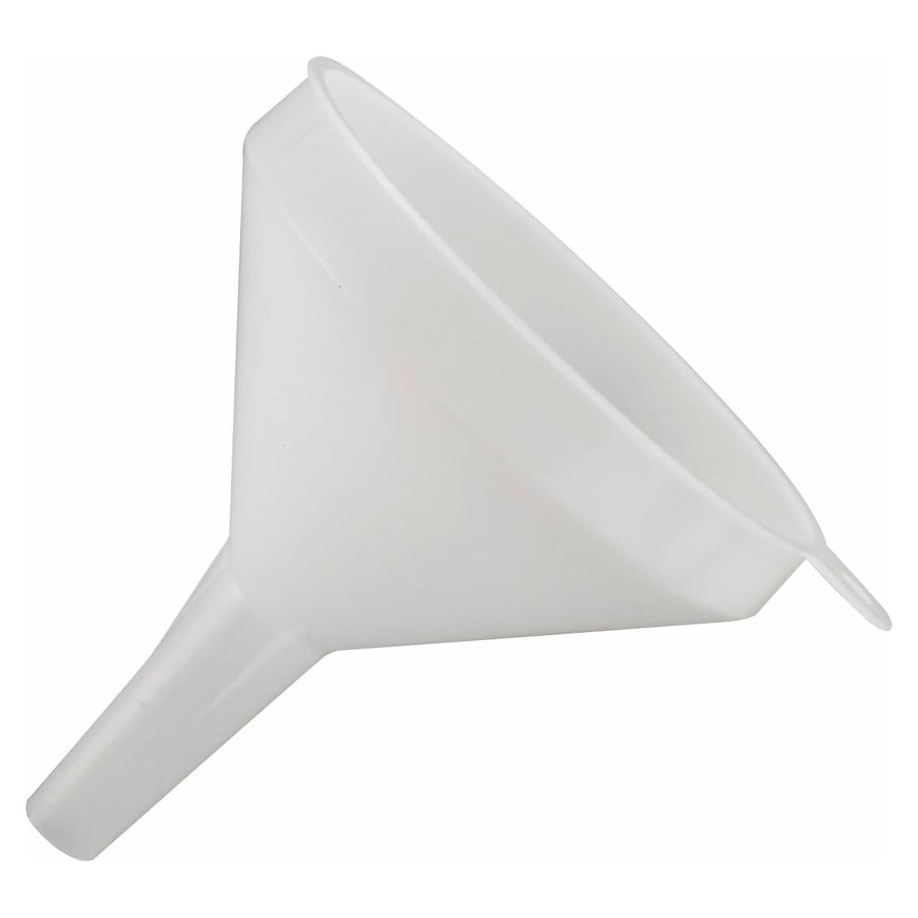 Embudo de Plástico Winco PF-8, Diámetro 10.8 cm, Blanco