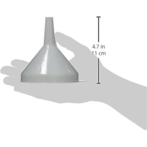 Embudo de Plástico Winco PF-8, Diámetro 10.8 cm, Blanco