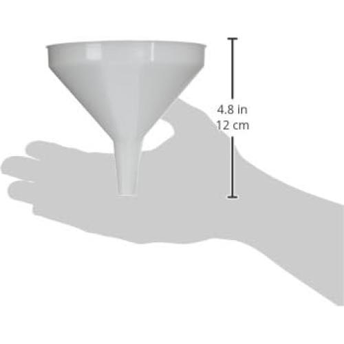 Embudo de Plástico Winco PF-16, 13.34 cm, Blanco