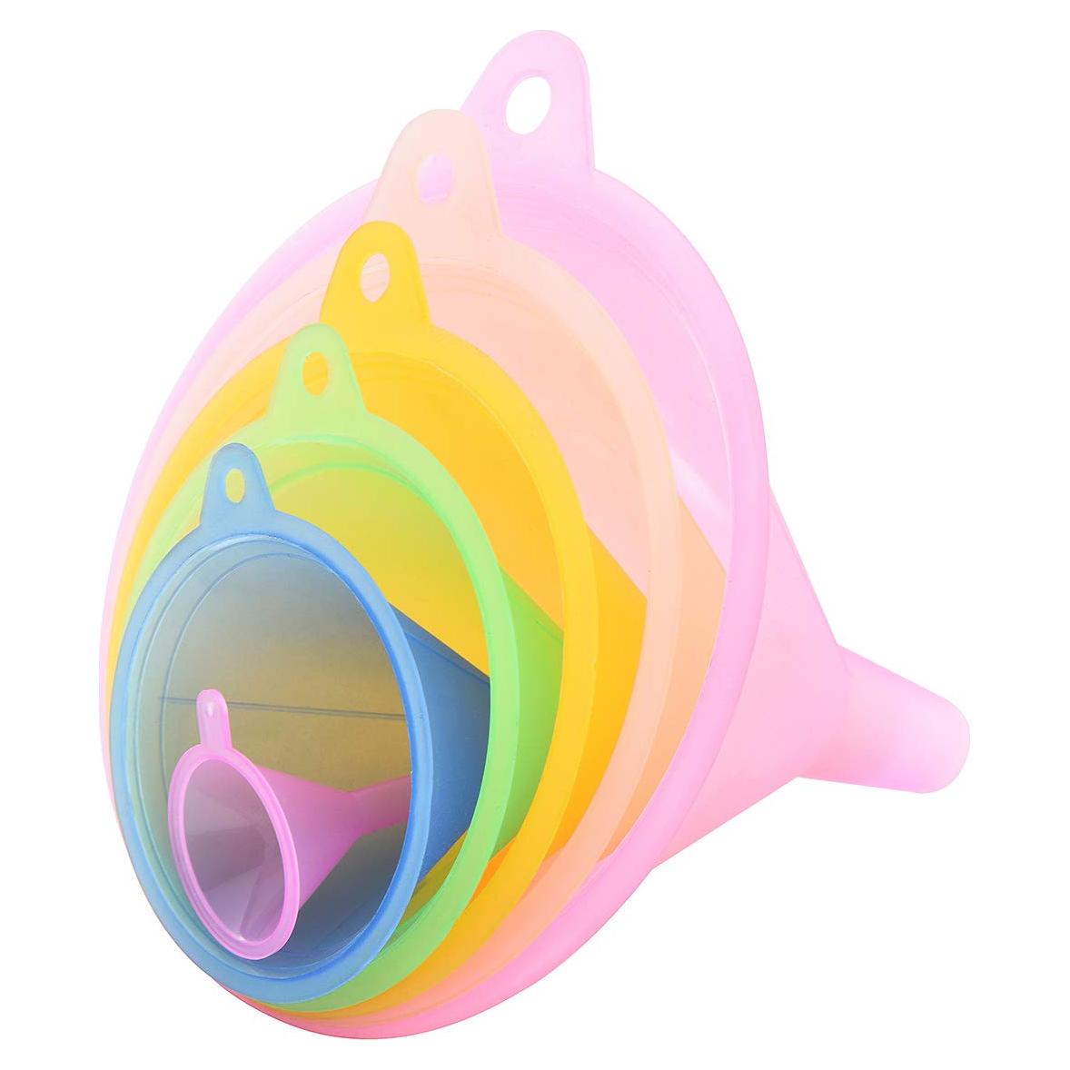 Conjunto de 6 embudos de plástico Delove grado alimenticio