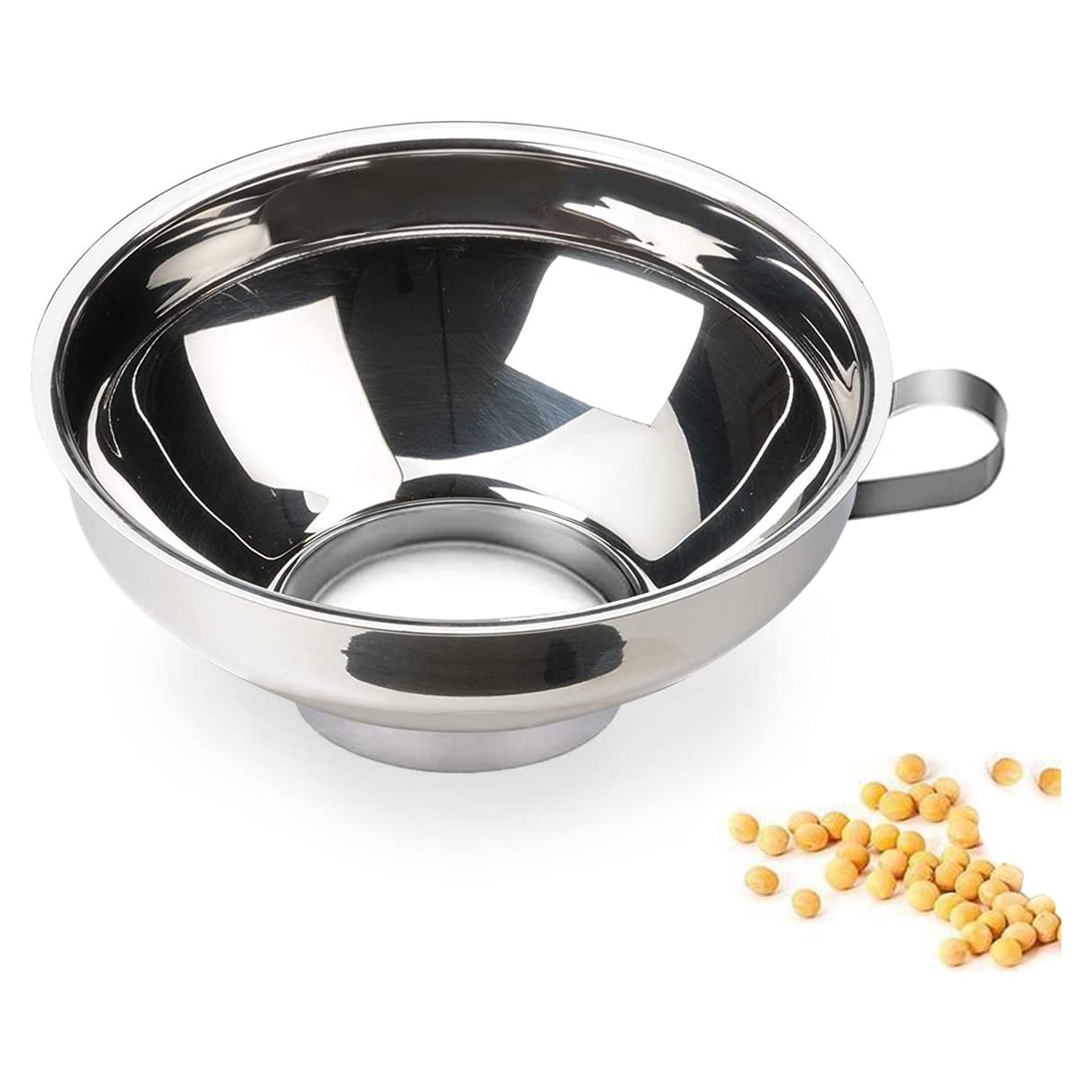 Embudo de Acero Inoxidable CADAVO Boca Ancha 14.73 cm