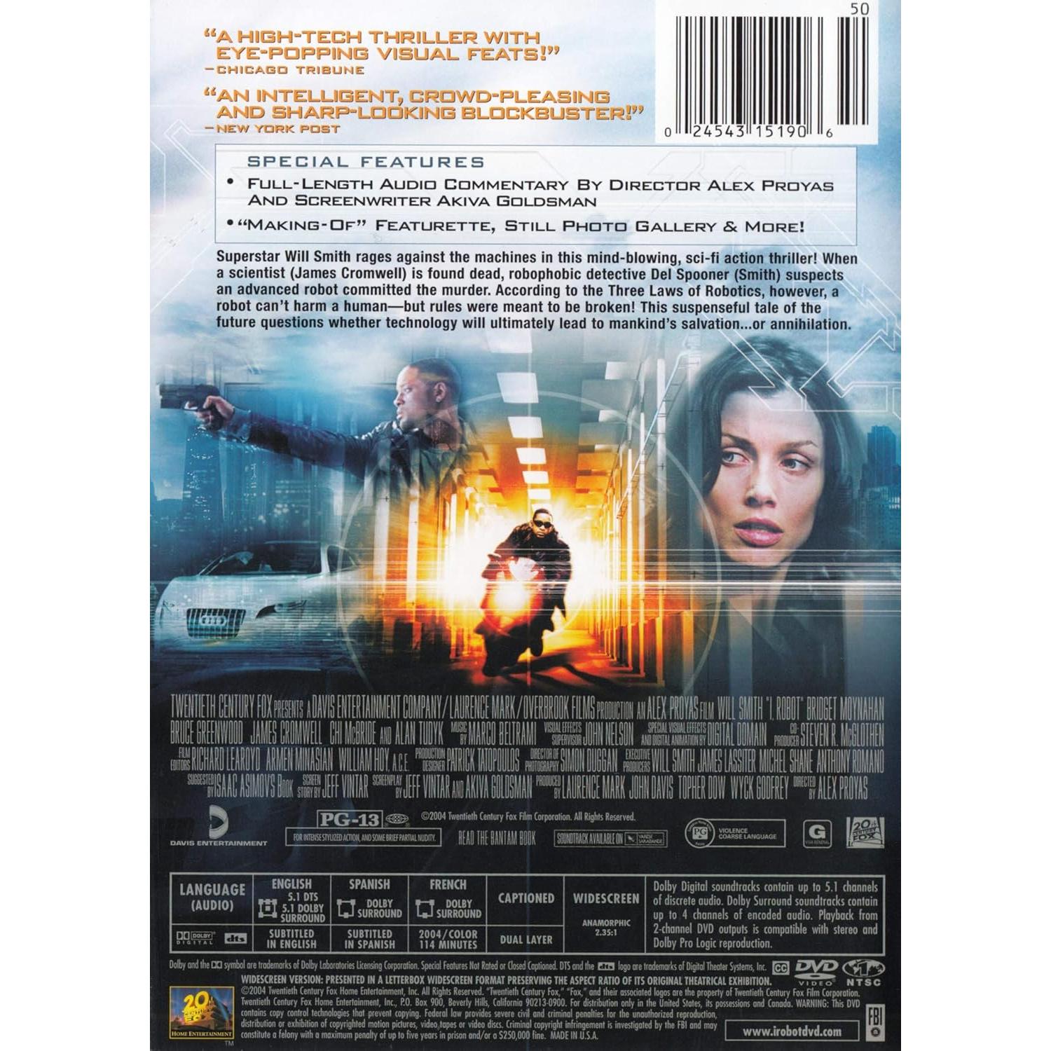 Yo, Robot DVD 20th Century Fox 105 min Widescreen
