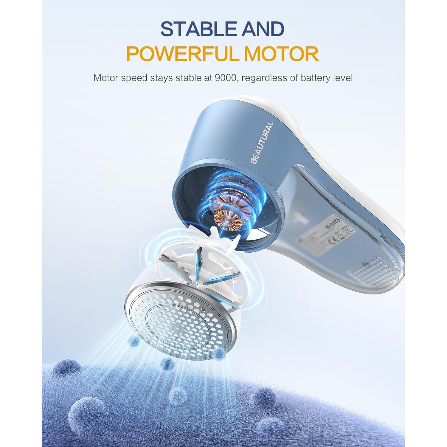 Quitapelusas Eléctrico BEAUTURAL 6 Hojas Recargable 240g