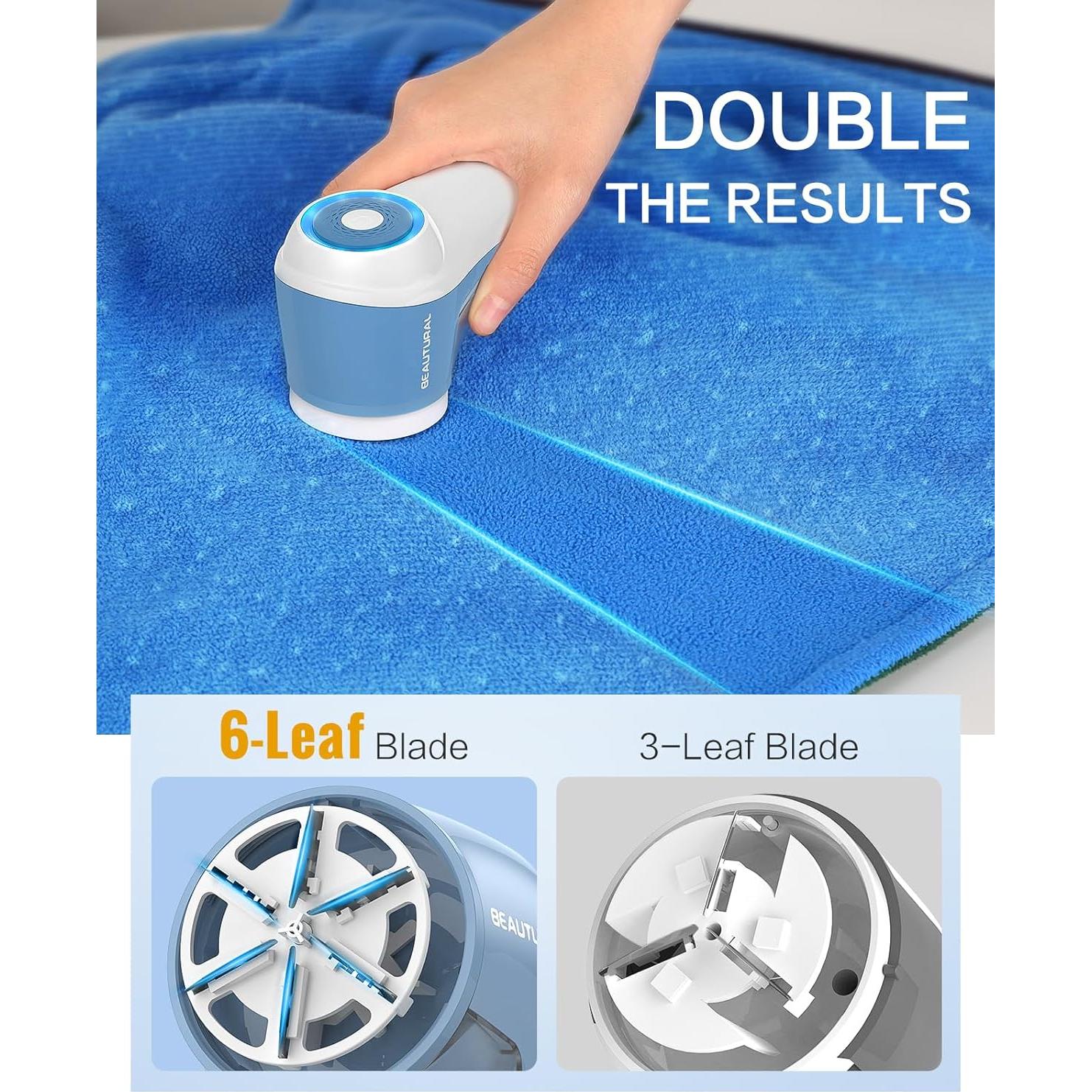 Quitapelusas Eléctrico BEAUTURAL 6 Hojas Recargable 240g