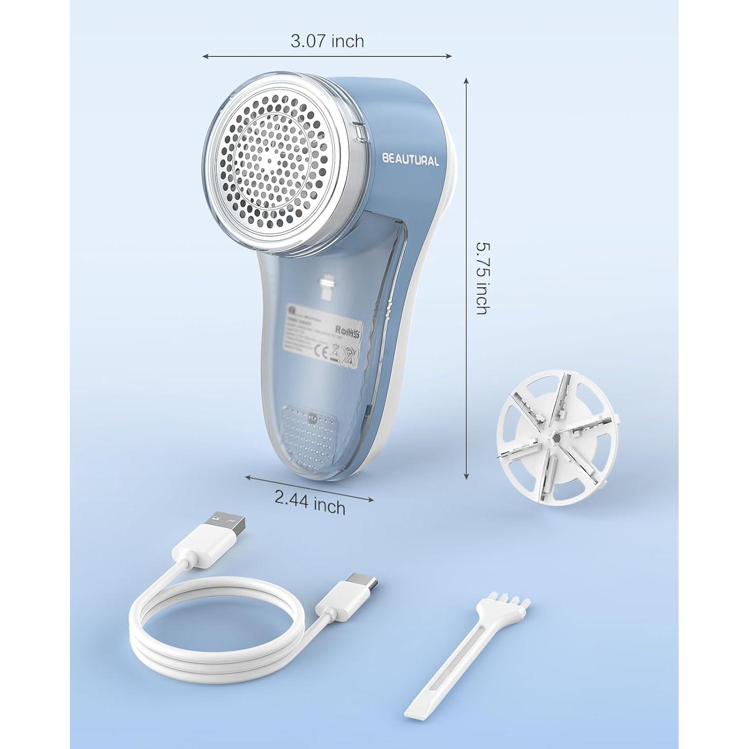Quitapelusas Eléctrico BEAUTURAL 6 Hojas Recargable 240g