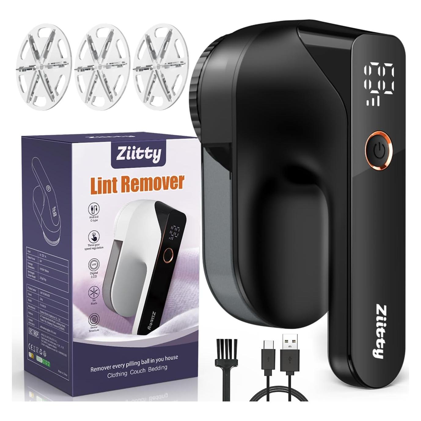 Raspador de Tela Ziitty M1P - Eliminador de Pelusa Recargable