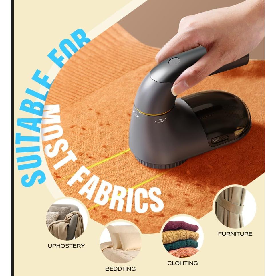 Quitapelusas POPCHOSE M2 Recargable USB 6 Cuchillas Gris