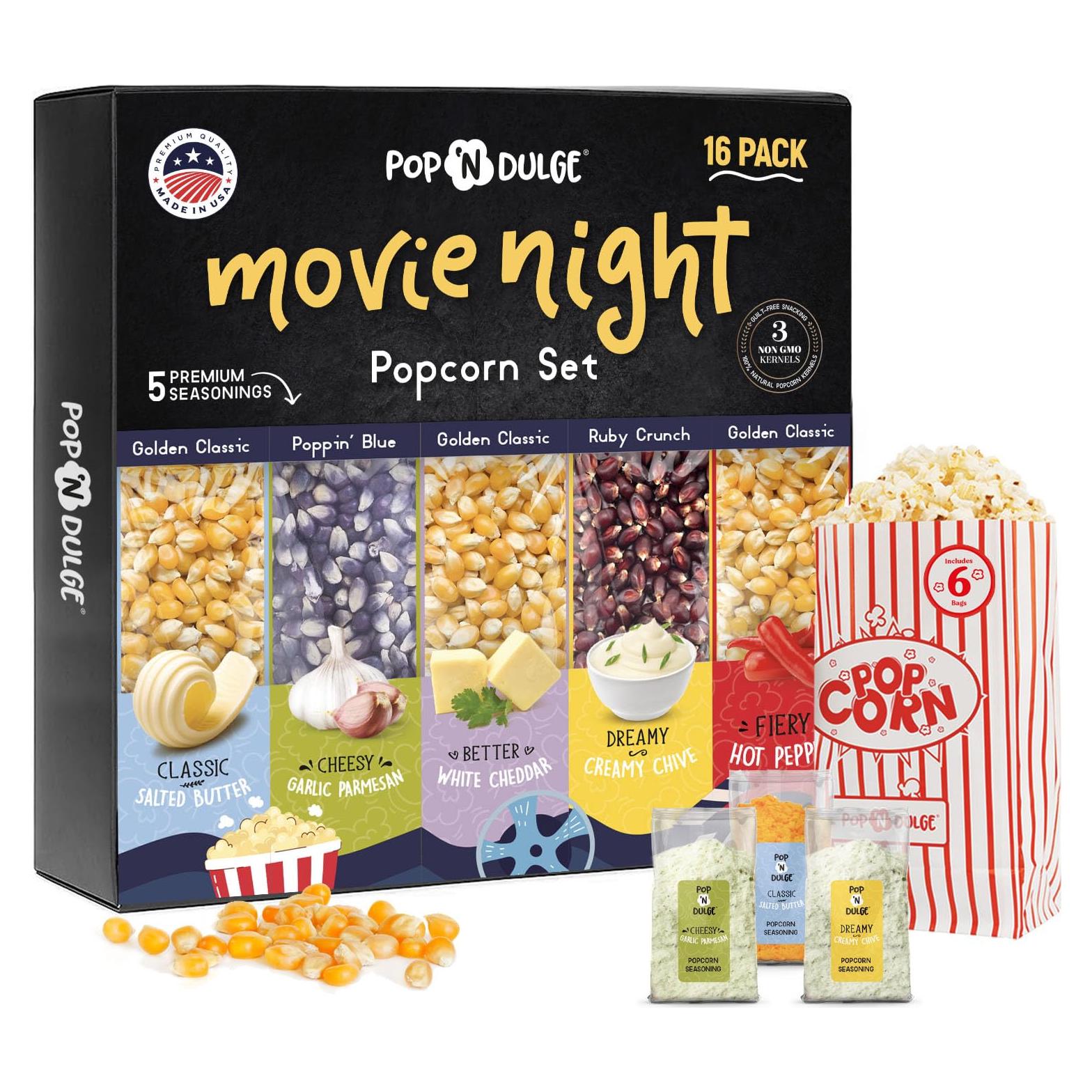 Juego de Palomitas Gourmet Pop N' Dulge 16 Piezas