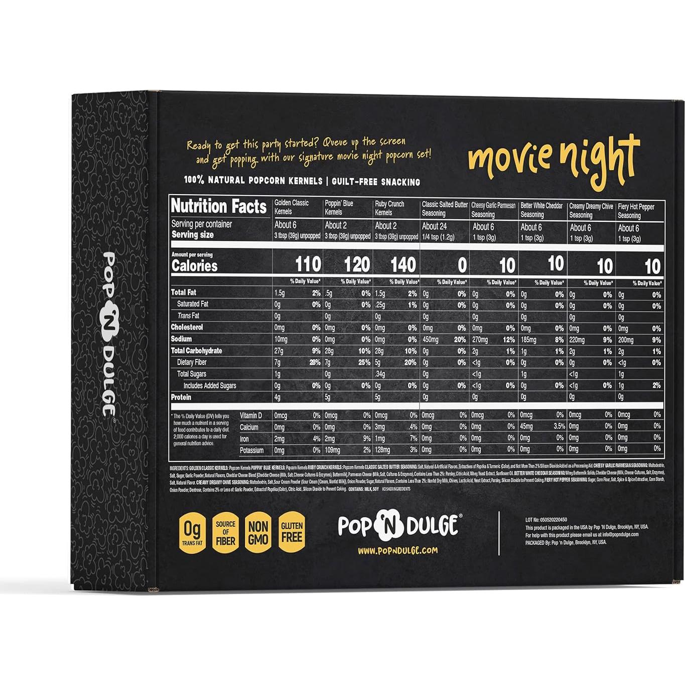 Juego de Palomitas Gourmet Pop N' Dulge 16 Piezas