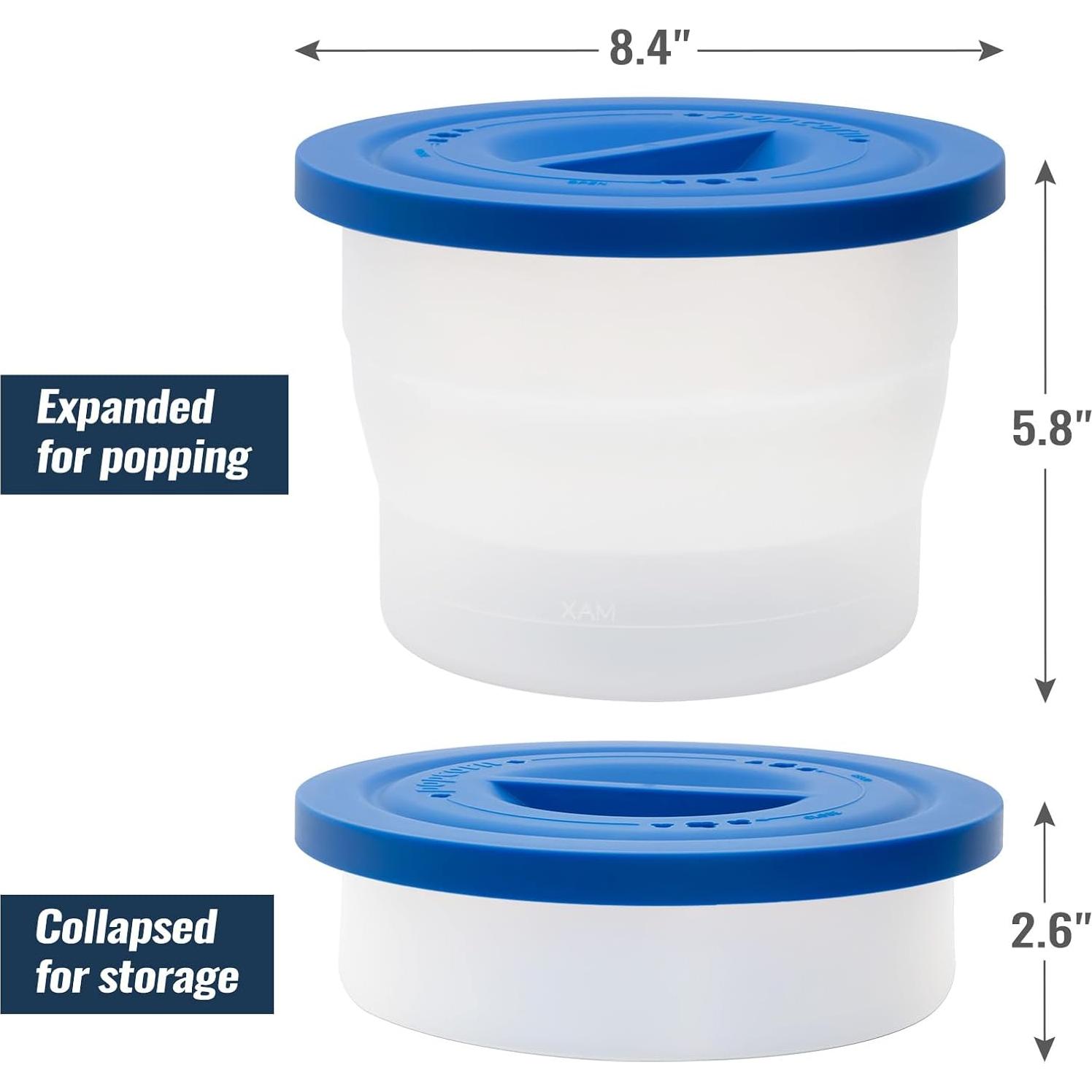 Hacedor de Palomitas de Maíz Silicona TONFORD 3.2L Plegable