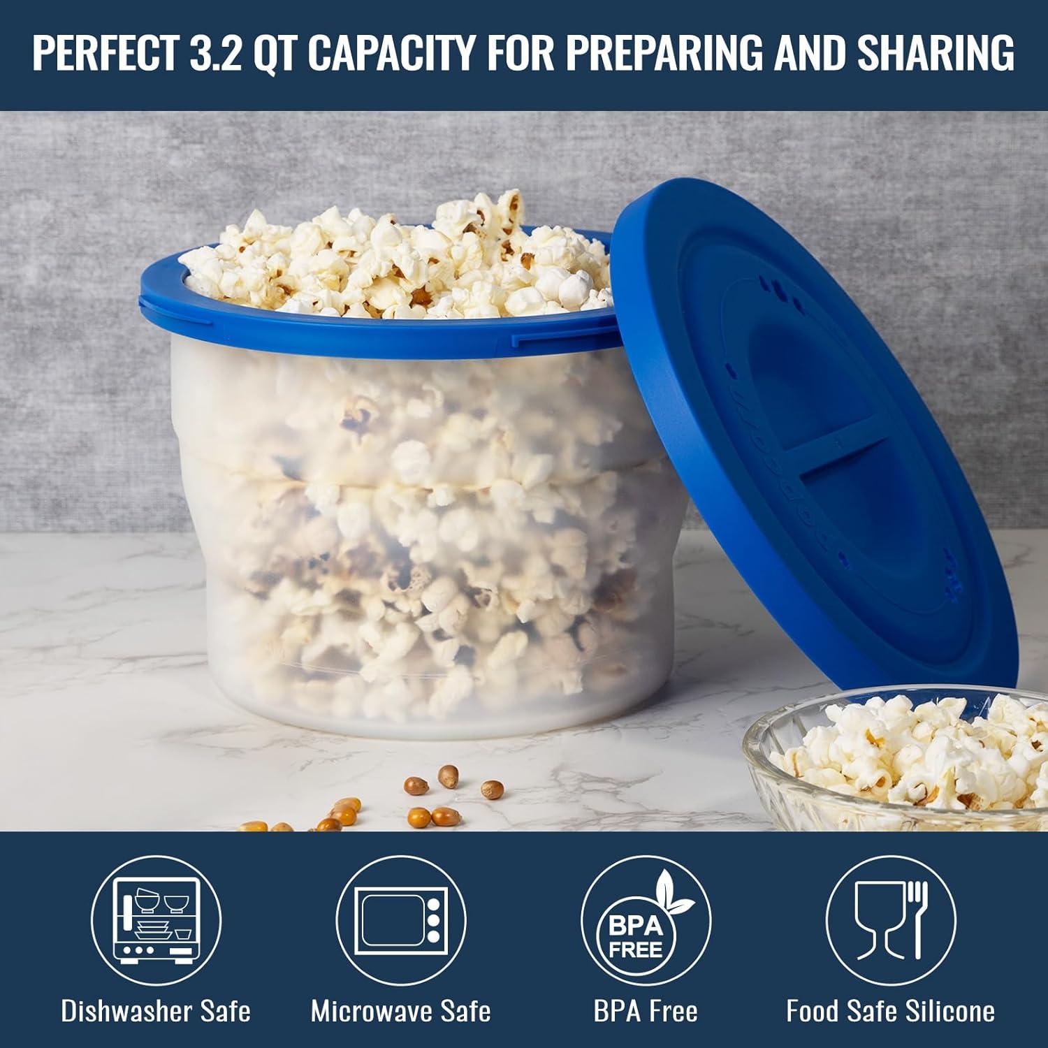 Hacedor de Palomitas de Maíz Silicona TONFORD 3.2L Plegable