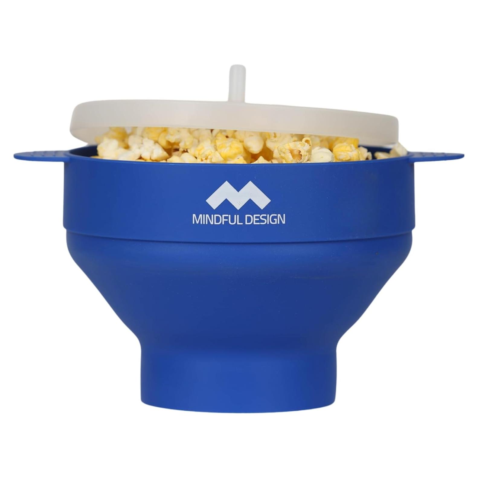 Popper de Palomitas de Silicona Mindful Design 15 Tazas Azul