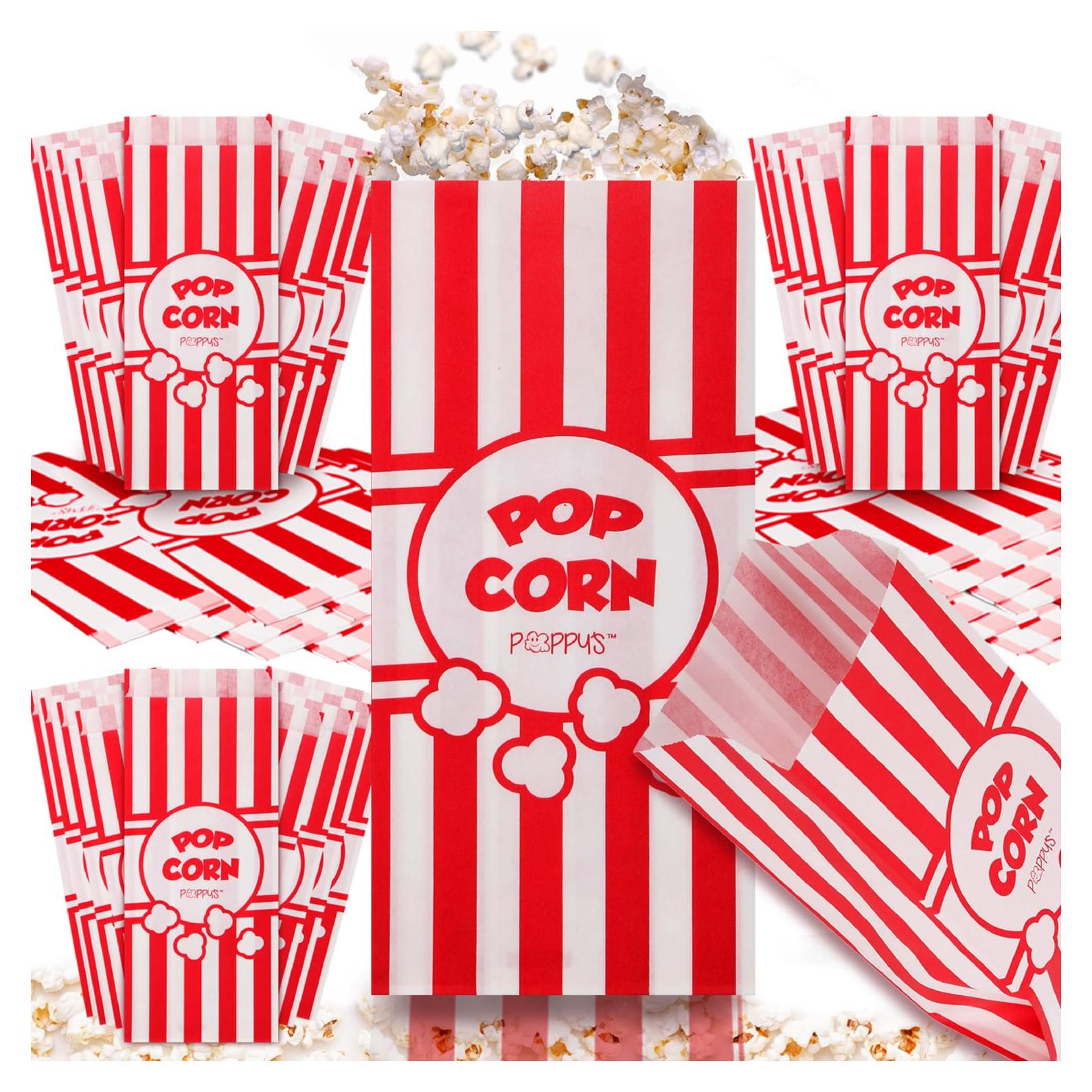 Bolsas de Palomitas Poppy 200 Unidades 28g para Fiestas