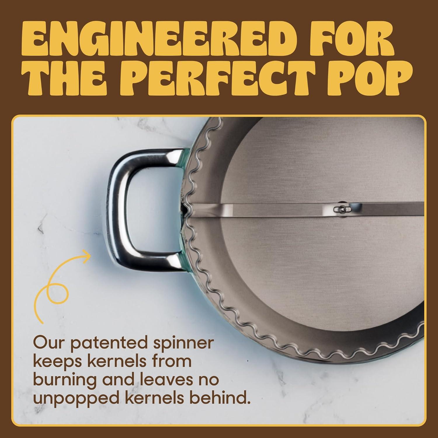 Fabricante de Palomitas Popsmith Acero Inoxidable 6L