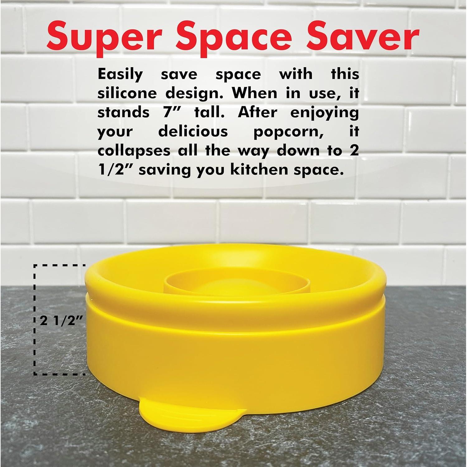 Hacedor de Palomitas Chef Craft Silicona Amarillo 363g