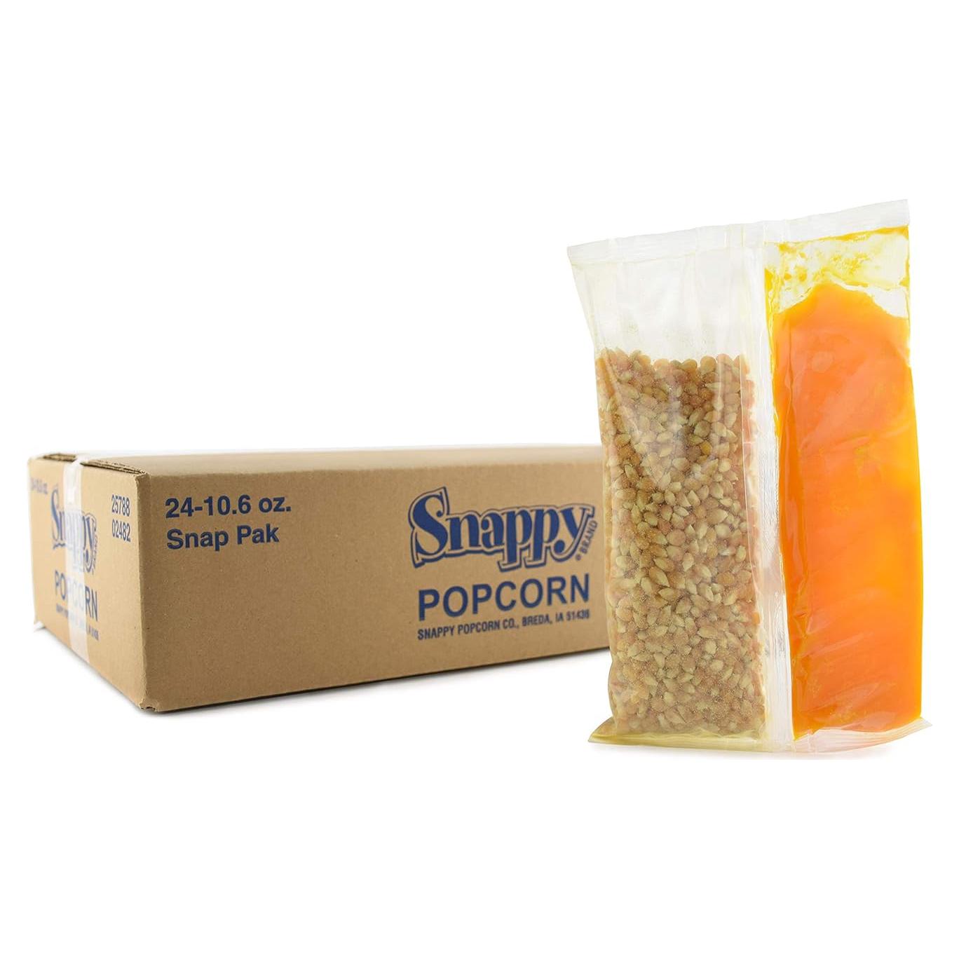Paquetes de Palomitas Snappy 10.6 oz para Máquina 8 oz
