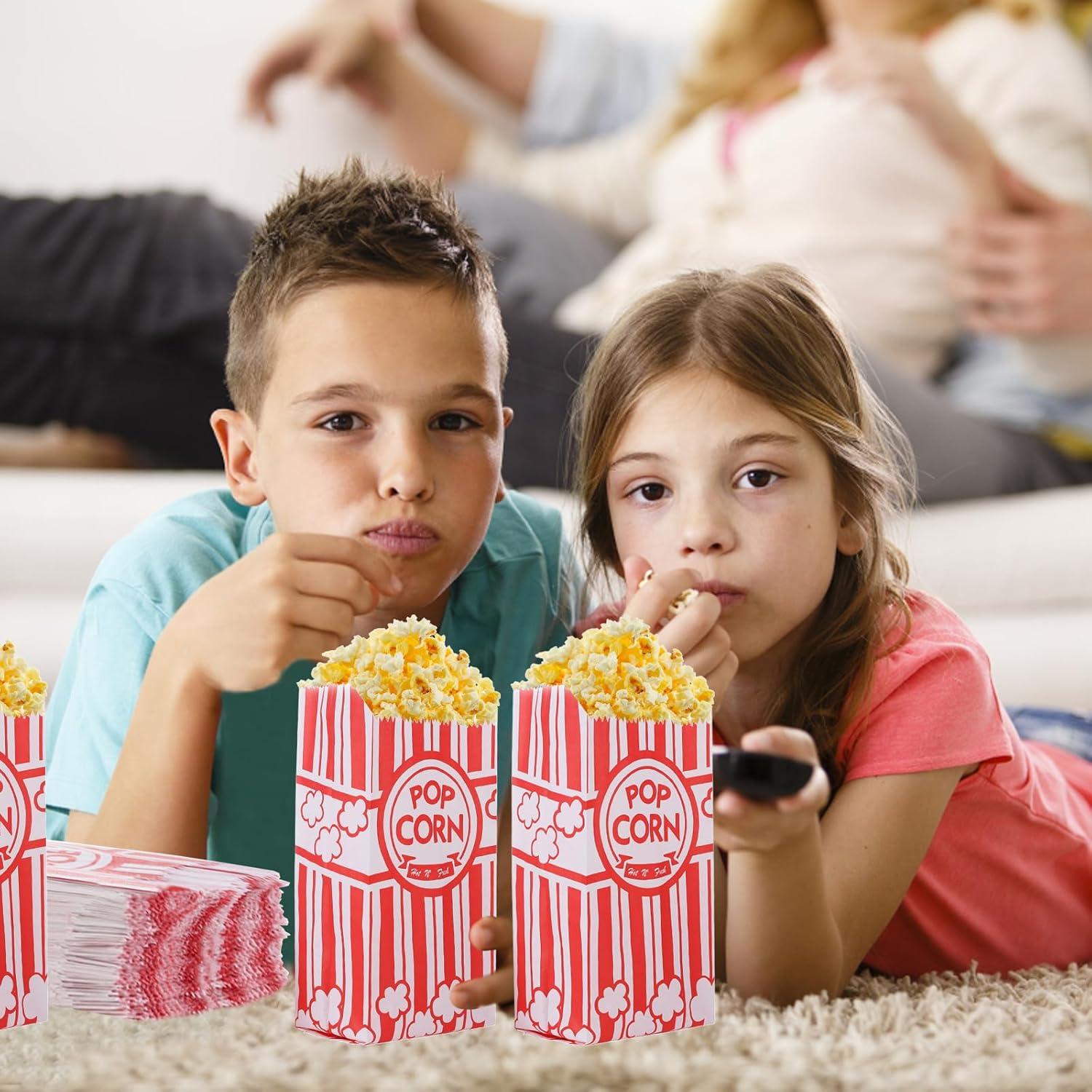 300 Bolsas de Palomitas Desechables 1 Oz Papel Grado Alimenticio