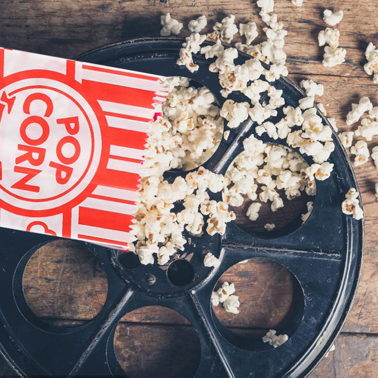 300 Bolsas de Palomitas Desechables 1 Oz Papel Grado Alimenticio