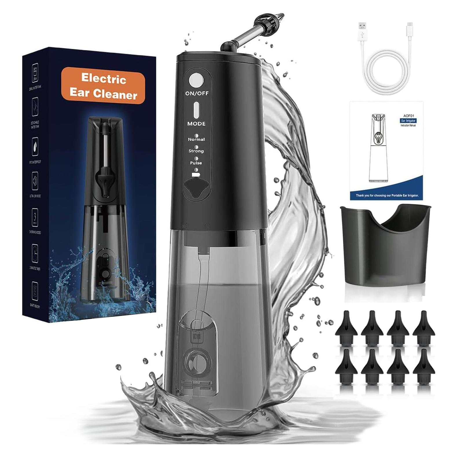 Kit Eléctrico de Limpieza de Oídos Jura IPX7 8 Piezas