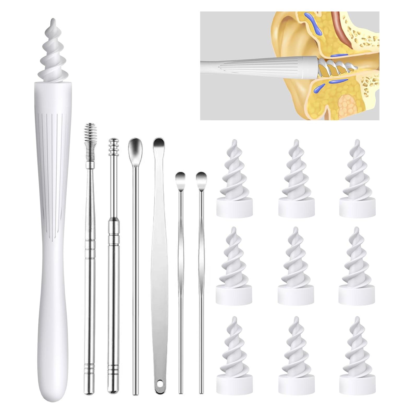 Kit de Limpieza de Cerumen Q-Grips 2025 7 en 1 Silicona