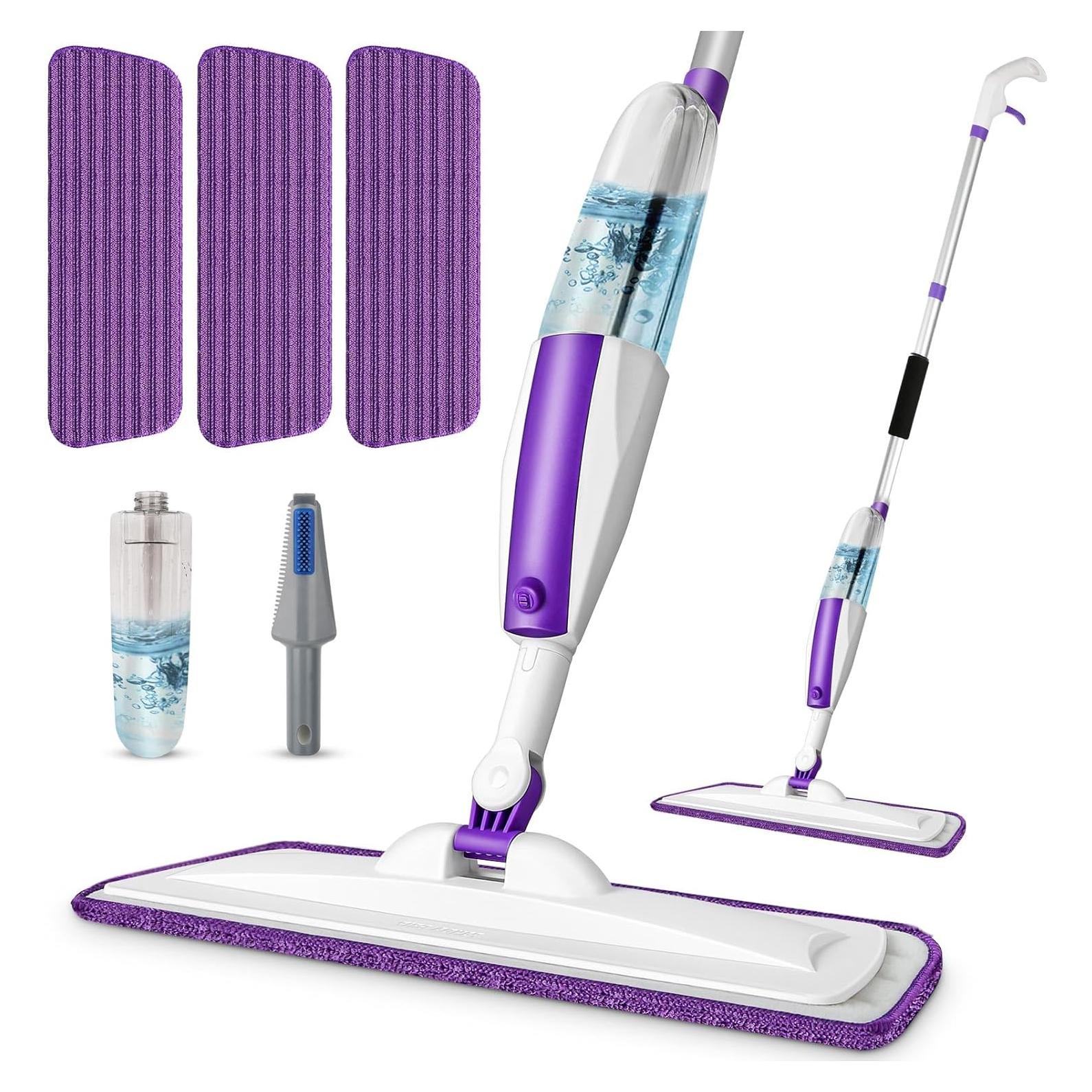 Mopa Spray Zoonlion con Botella Recargable y 3 Paños