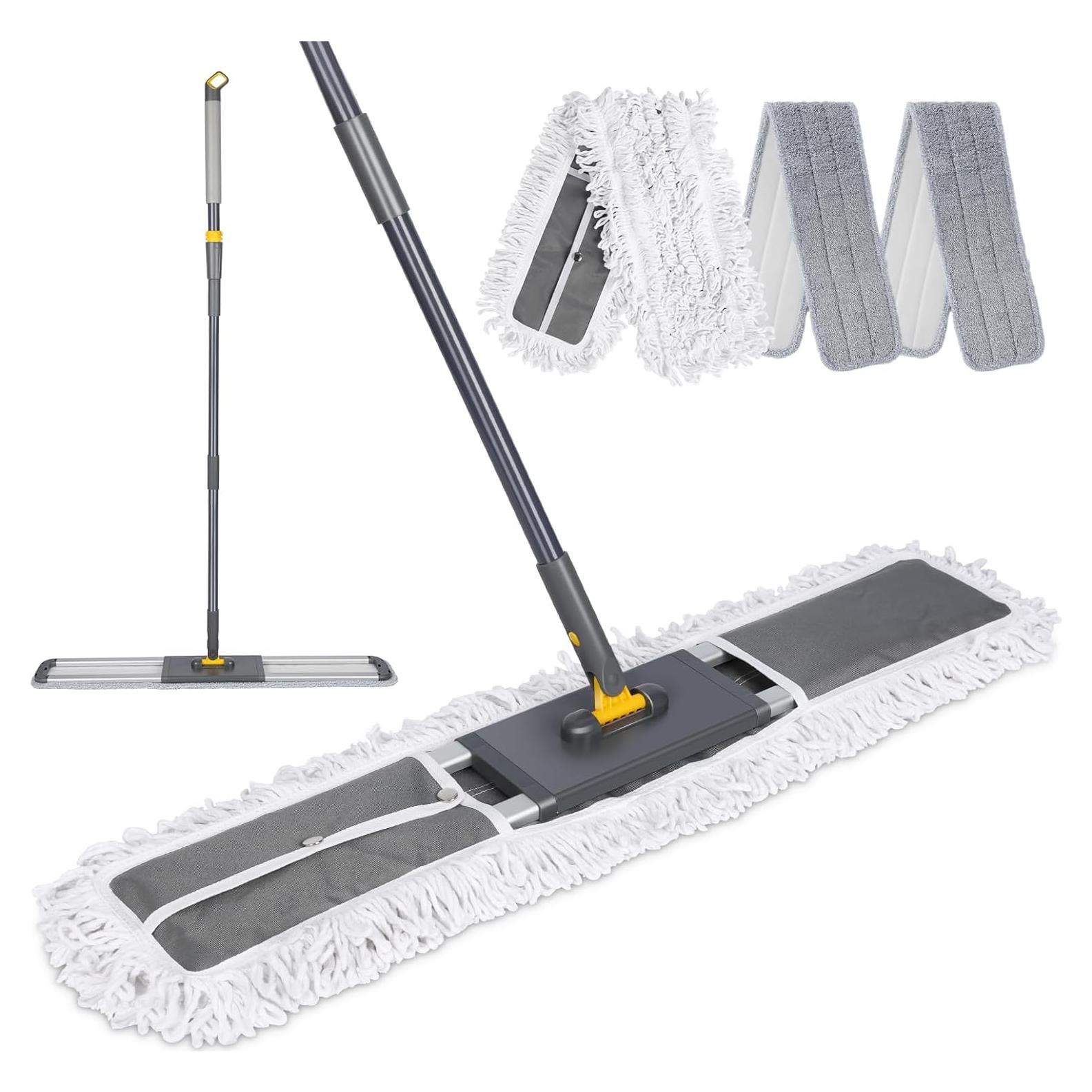 Mopa de Polvo Ajustable Masthome 154 cm con 3 Almohadillas