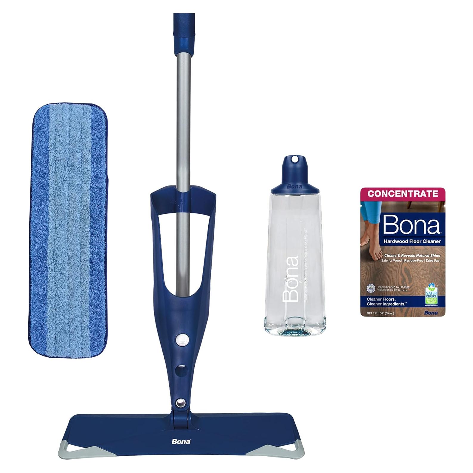 Mopa Premium Bona para Pisos de Madera + Limpiador 59ml