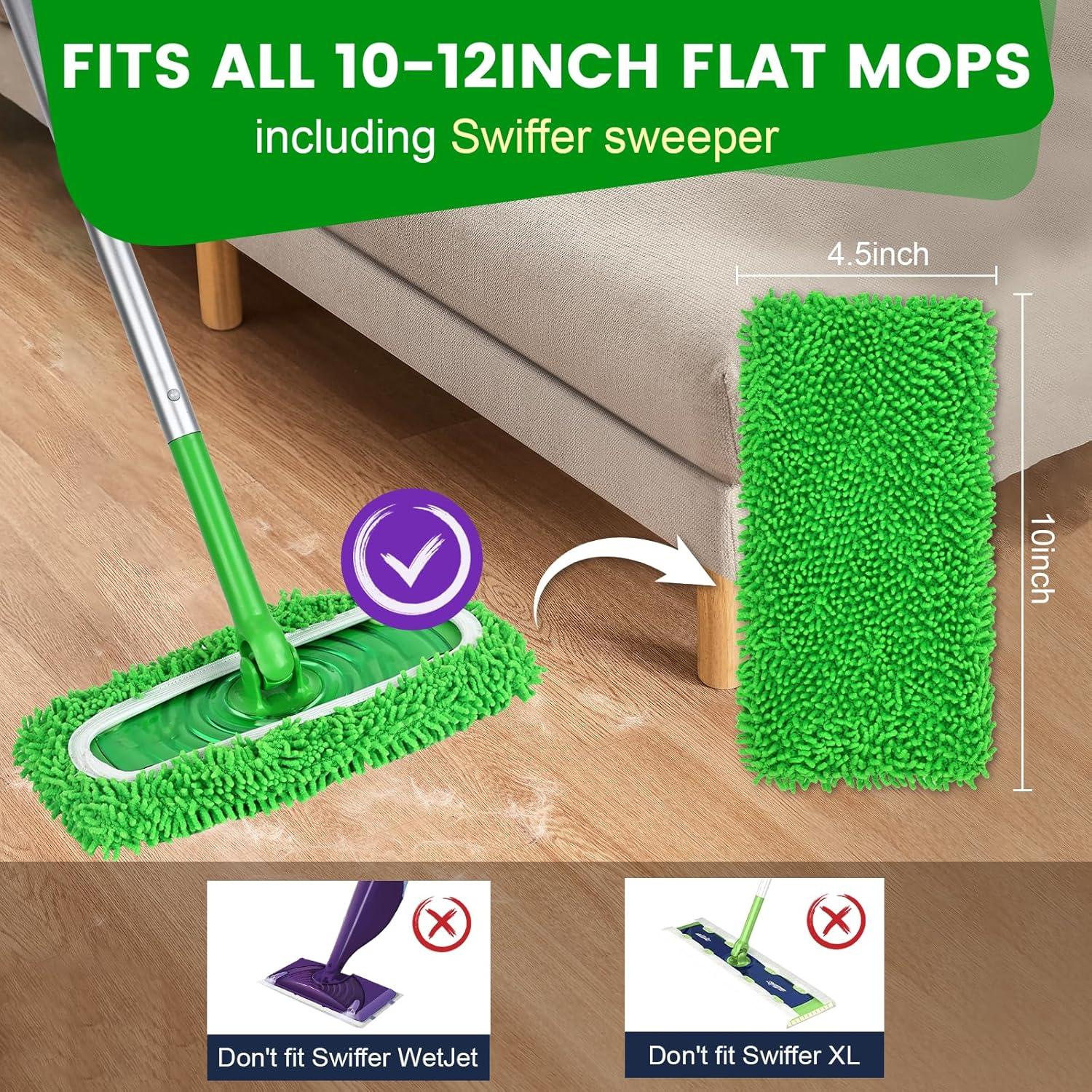 6 Almohadillas Reutilizables Microfibra ZMZPA para Mop Swiffer